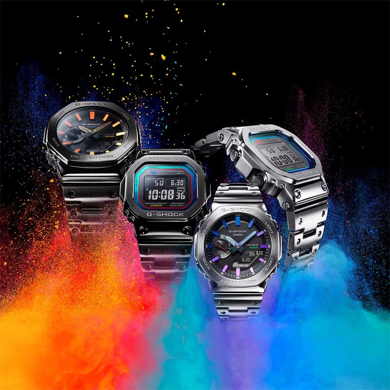 Casio Унисекс Полностью Металлические Часы Серии GMW-B5000PC-1JF Серые