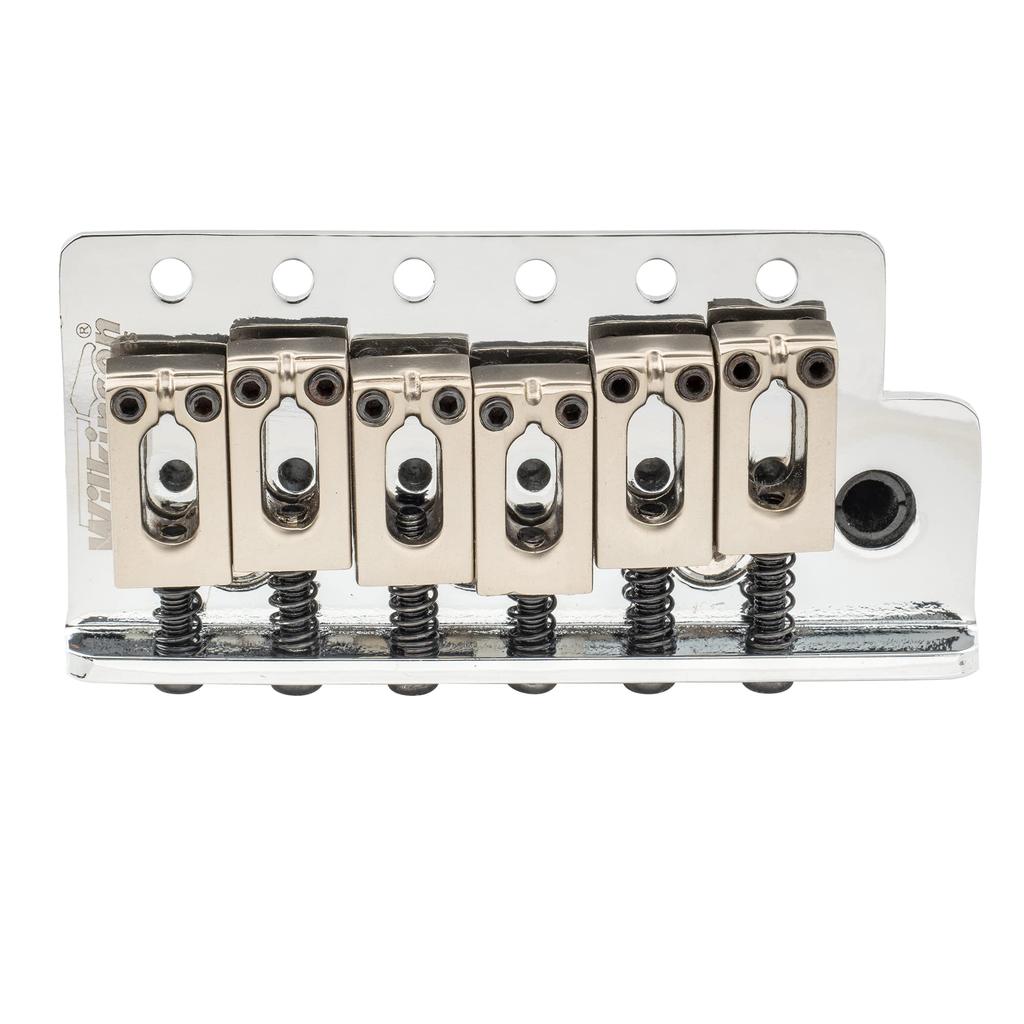 Wilkinson WOV04 String Pitch Guitar Tremolo Bridge for Strat Electric Chrome 10.8mm 6-Point Squier/Mexico Fender/MIJ Guitars,