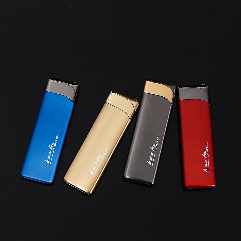 Sipike Ultra-Thin Windproof Metal Lighter with Customizable Print - Creative Gift for Smokers