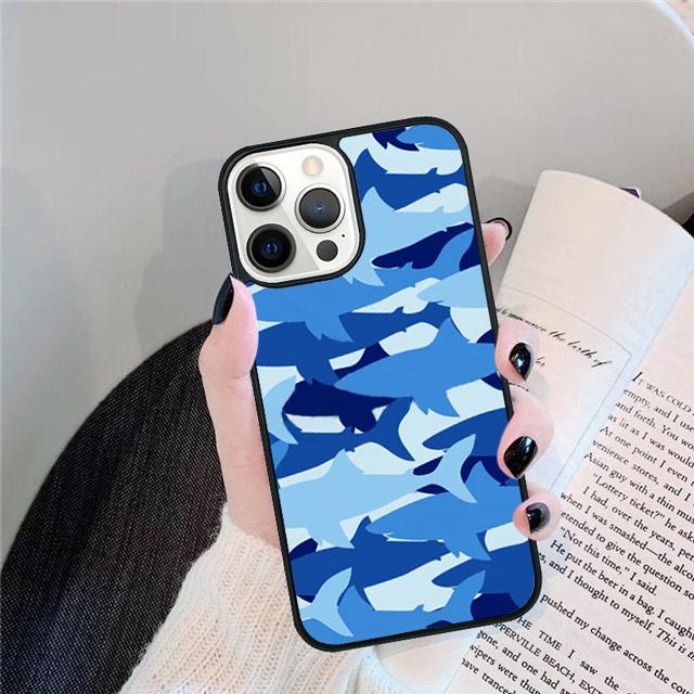 Чехол-ракушка с китовой акулой для iPhone 17 Air 15 16 14 13 12 Pro Max 11 Pro Max Plus