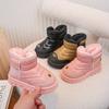 Girls Fleece Thickened Non-slip Snow Boots Winter Children's Large Cotton Boots Boys Soft-soled Waterproof Foreign Winter Boots