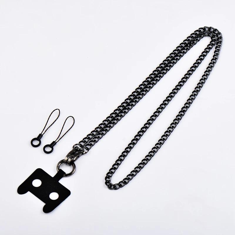 Phone Strap Anti-lost Lanyard phone charm Holder Mobile Accessories Crossbody Necklace Cord Chain Black Color for All Phone Case