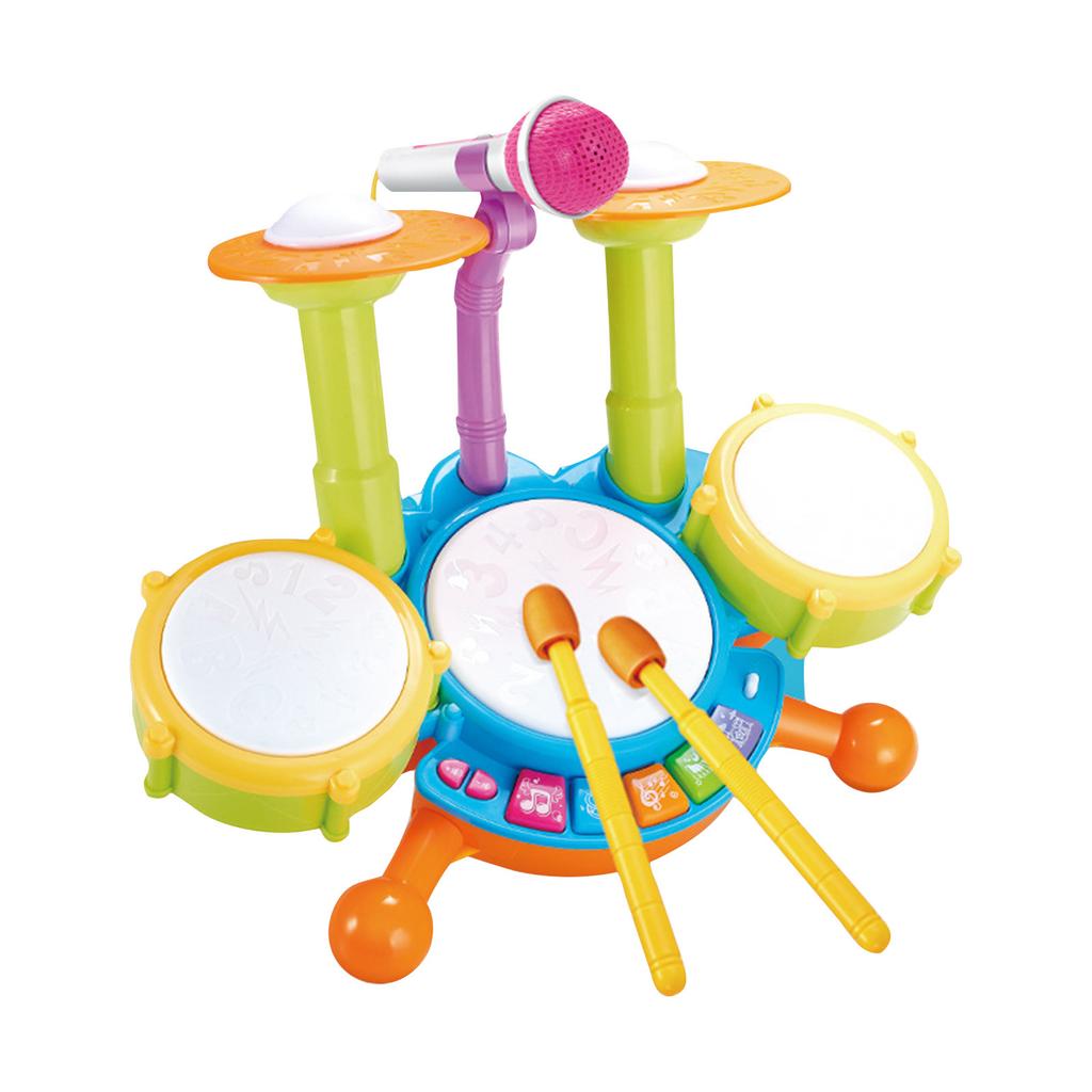 Children's Jazz Drum Set, Children's Toy Drum Set, Plastic Jazz Drum Set, Music Toy Gift Suitable For Boys And Girls Aged 1-3 3-5 Years Old