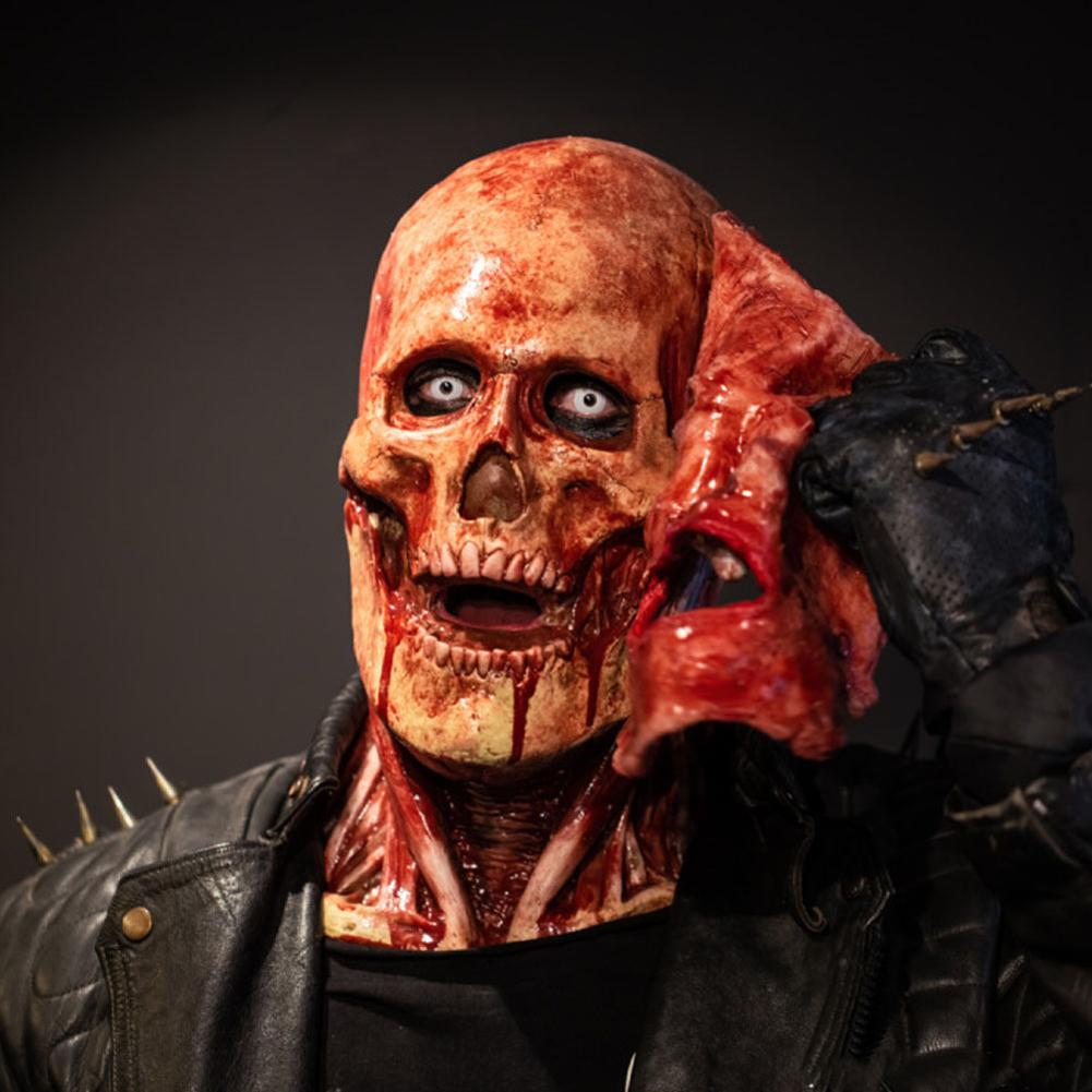 Джокер Двойная Съемная Маска на Хэллоуин Латекс Джокер Двойной Слой Порванная Маска Ужасы Хэллоуин Реквизит для Хэллоуинской Вечеринки Косплей