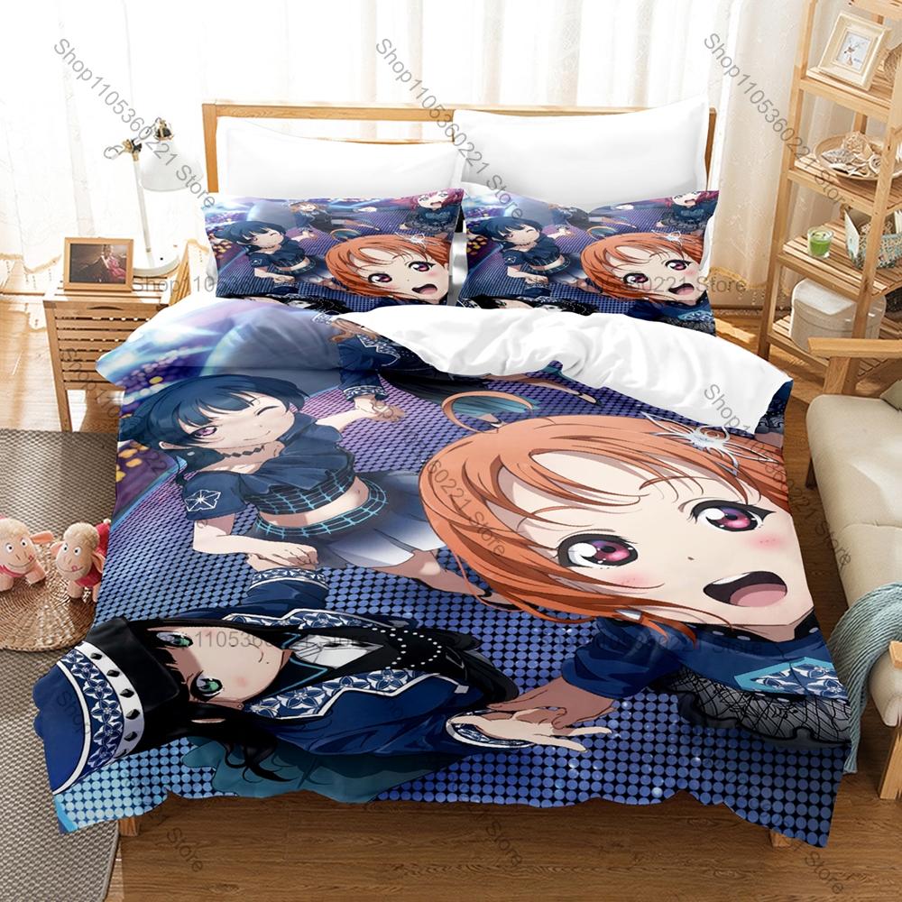 Personality Love Live! School Idol Project New Bedding Set For Anime Fans Duvet Cover Set Bed Linen Home Dorm Room Decoration Ne