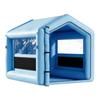 Inflatable Paint Booth, 3 x 2.5 x 2.5 m, Inflatable Spray Booth with 550W Powerful Blower and Air Filter System, Triangular Roof, for Painting