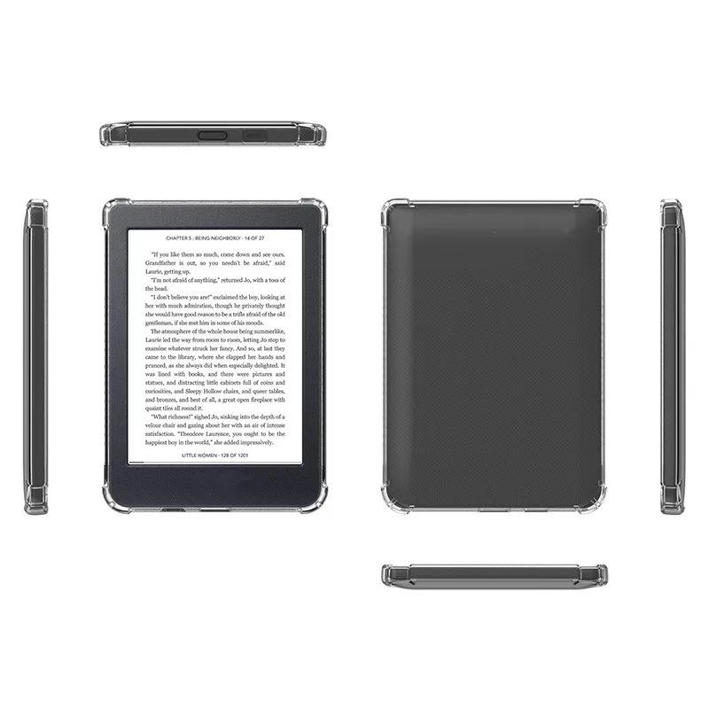 Мягкий прозрачный чехол для Kobo Nia 6 дюймов, противоударный ТПУ с подушкой безопасности, силиконовая обложка Funda для Kobo Clara HD 6 дюймов, Libra Colour 2024 7 дюймов