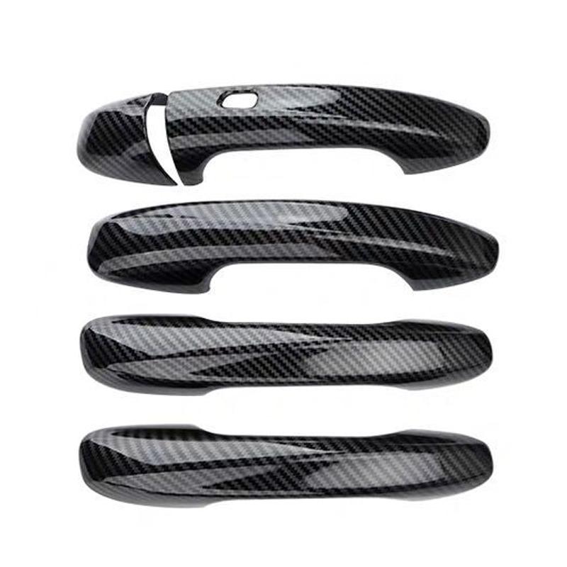Внешняя отделка дверной ручки автомобиля из углеродного волокна, подходит для Mercedes Benz GLC E Class W205 X253 W213 2016 2017 2018