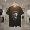 Футболка унисекс с графикой 'Череп и Наушники Rock' - Dark Music Art Tee - S259