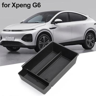 Для Xpeng G6 Car Center Console Lot Armrest Storage Box Organizer Interior Accessories Stowing Tidying Black Car Accessories