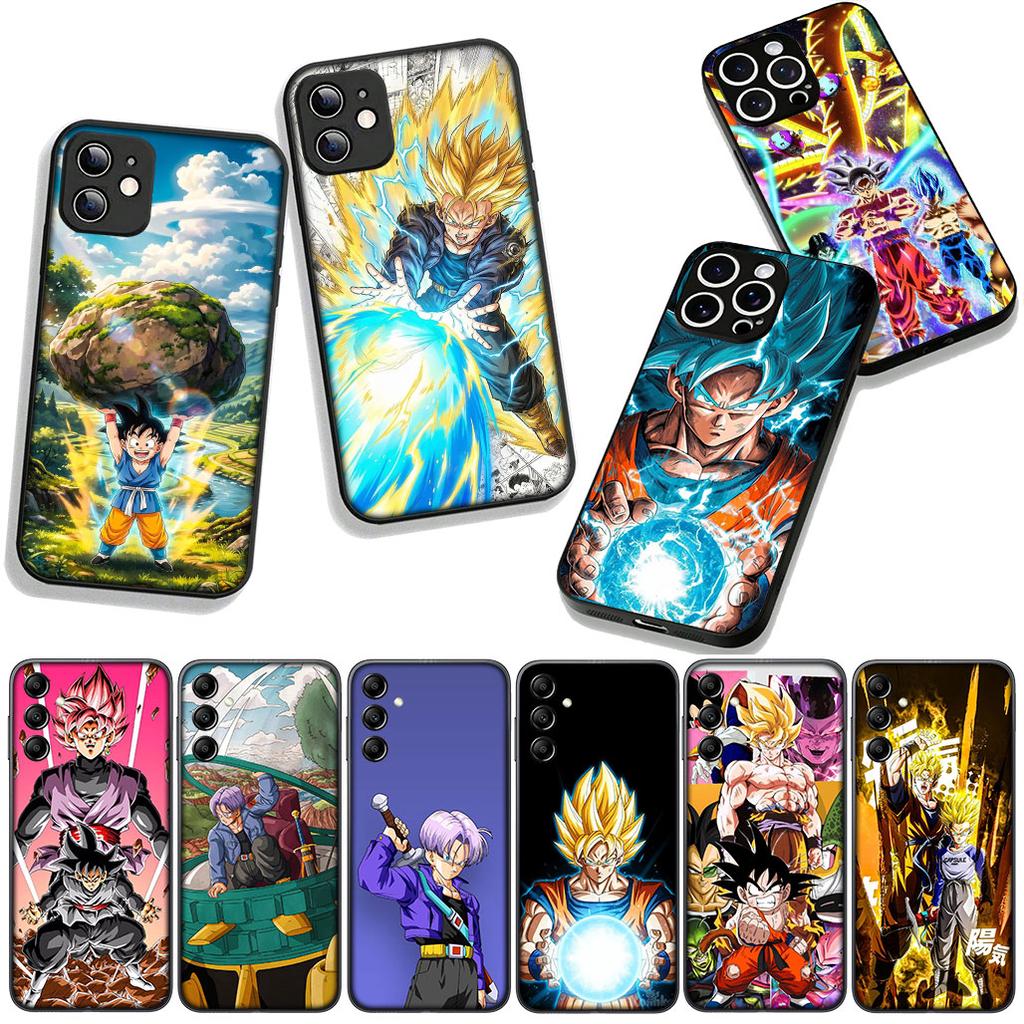 Для Samsung Galaxy S25 S24 S22 S23 FE Ultra Plus A56 A05 A06 A15 A16 A55 S7 Edge Чехол-кейс Дракон Гоку Транкс Ball Trunks