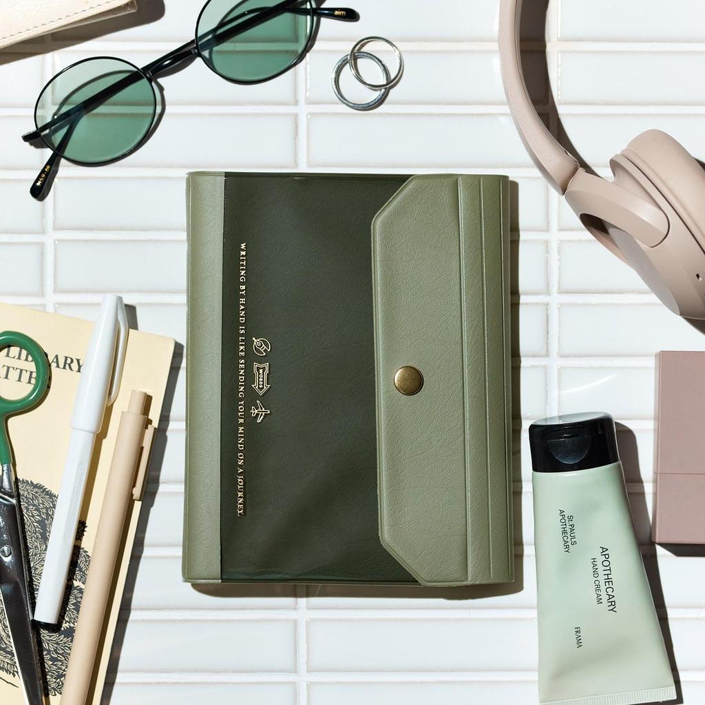 Hobonichi Techo Original A6 Cover, aileron, Olive
