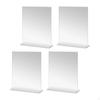 4 Pieces Acrylic Sign Holder Stand Vertical Menu Flyer Double Sided Display for