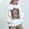 Labubu Women's Pullover 3D Printing Printed Long-sleeved Sweatshirt Fashion All-match Clothing Street Style Hooded Sweater