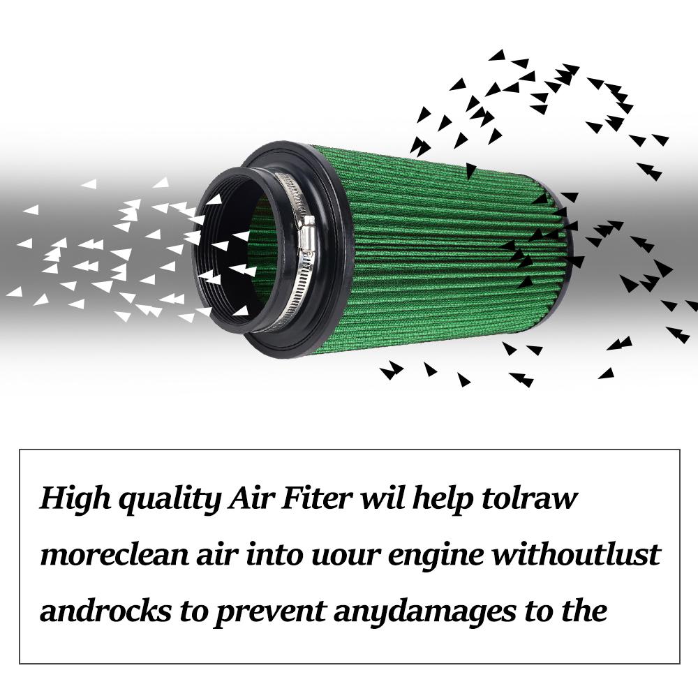 RASTP-3" 3.5" 4" Race Car High Flow Cold Air Intake Air Filter Three Sizes Conical Washable Air Filters 10.6" Tall OFI141