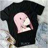 Zero Two Unisex T-Shirt,Anime Aesthetic Anime,Gift,Kaw Ai Vaporwave,Zero Two