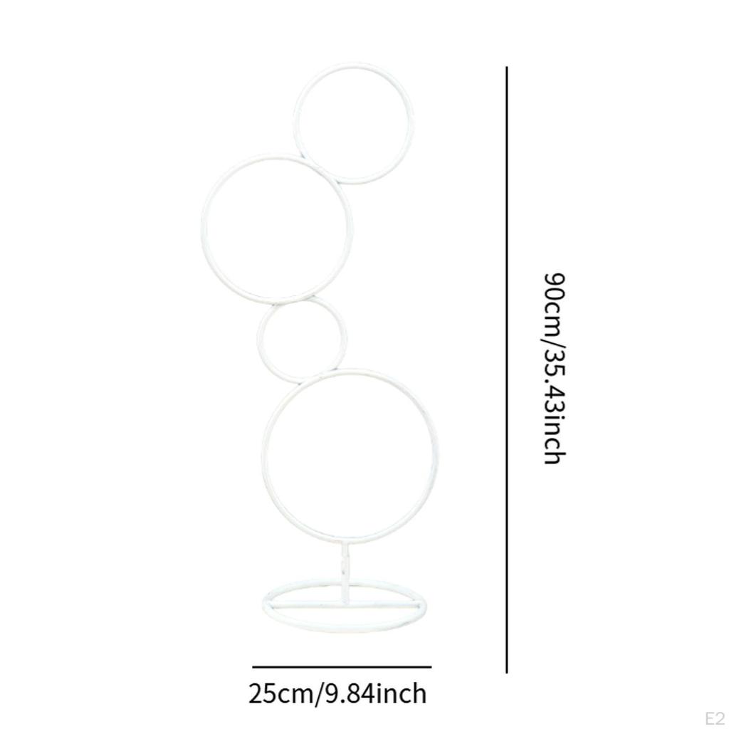 Металлическая цветочная рамка круглая подставка-обруч для свадебного фотофона с цветочным дисплеем
