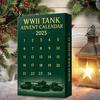 Tank Lover Holiday Gift 2025 WWII Advent Calendar 24 Days Christmas Countdown with Historical Model Set Iconic Ornaments Surprise Gifts for