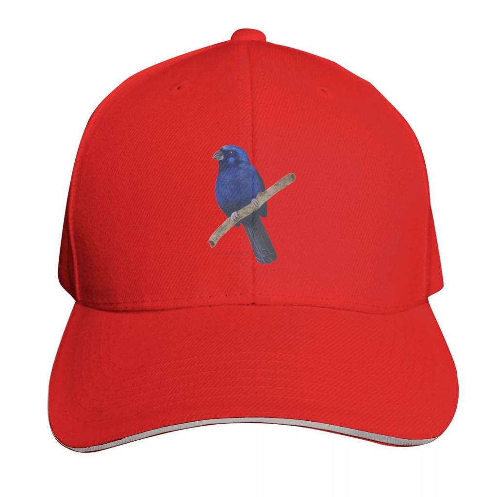 Ultramarine Grosbeak bird Baseball Cap Custom Cap Golf Hat Horse Hat summer hat Caps Women Unisexs