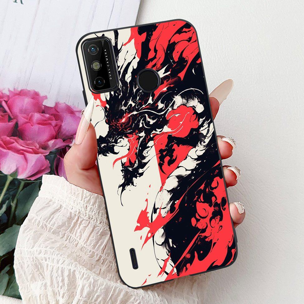 For Tecno Spark 6 Go KE5j KE5k Case For Tecno Spark Go 2020 KE5S Cover Silicone Cute Fashion Flowers Funny Painted Back Cover