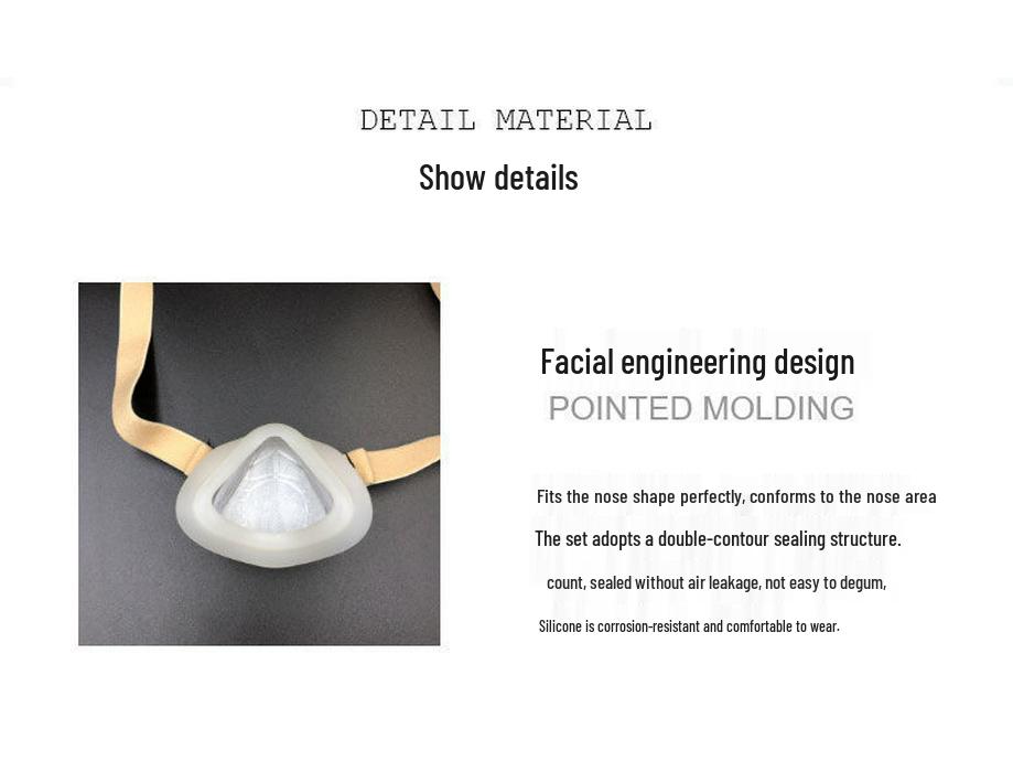 Дышащая промышленная пылезащитная маска для носа от пыльцы, сварочных и кухонных запахов