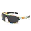Children's color sports sunglasses Boys and girls large frame integrated sunglasses Outdoor cycling sunshades