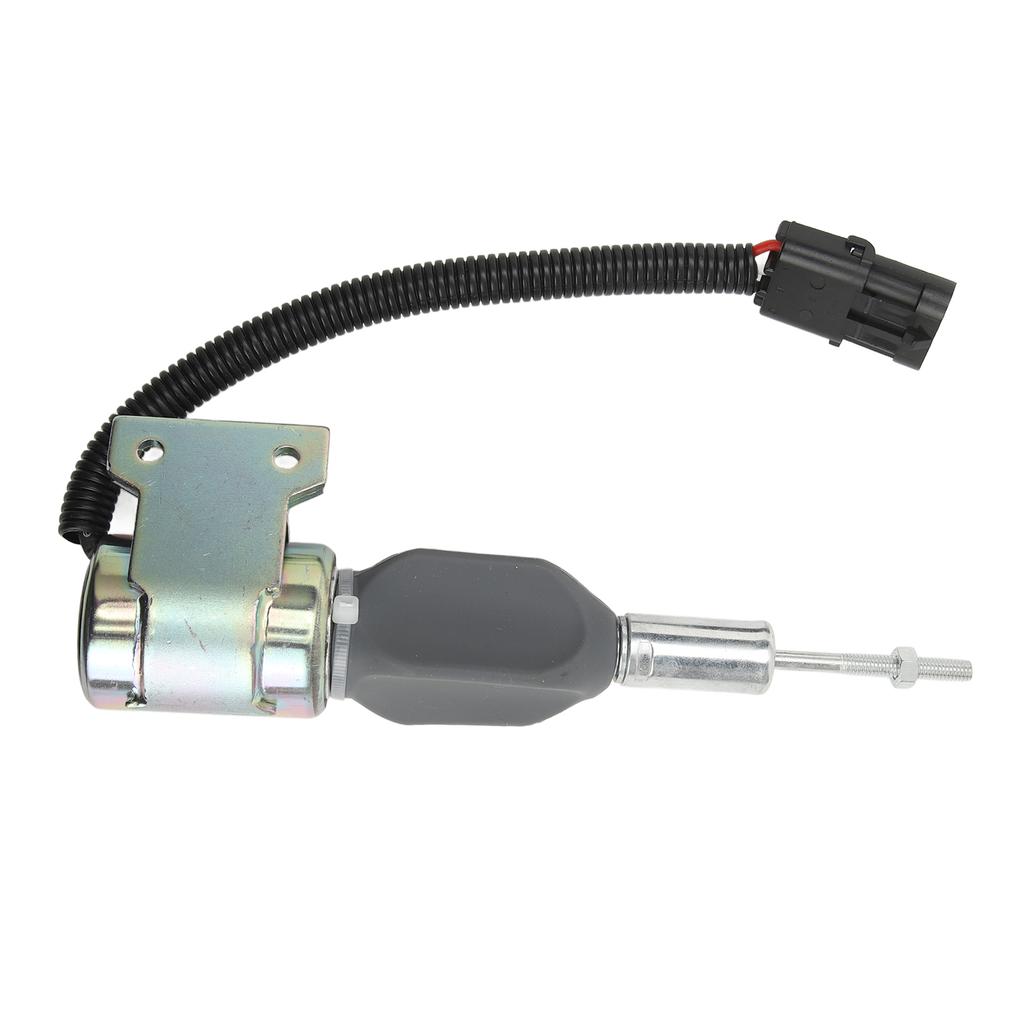 24V Engine Diesel Shut Off Solenoid 3932530 Fuel Shutdown Flameout Solenoid Replacement for Cummins 5.9L 6BT Engine
