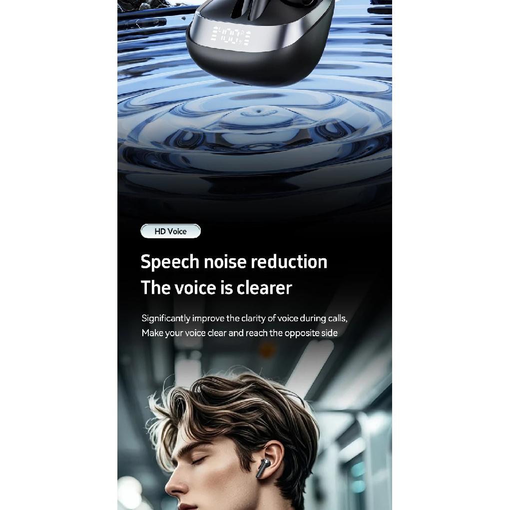 M83 Wireless Bluetooth 5.4 Earbuds ANC Earphones Realtime Adaptive Headphones Hi-Res IP55 Waterproof, LED Display Charging Case