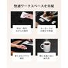 YSAGi Desk Mat, PU Leather, Large Mouse Pad, Non-Slip, Desk Cover, for Office/Home Use, Black, 100