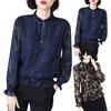 Ladies Shirt Women Long Sleeve Bottom Shirt Loose Fashion Chiffon Shirt Tops