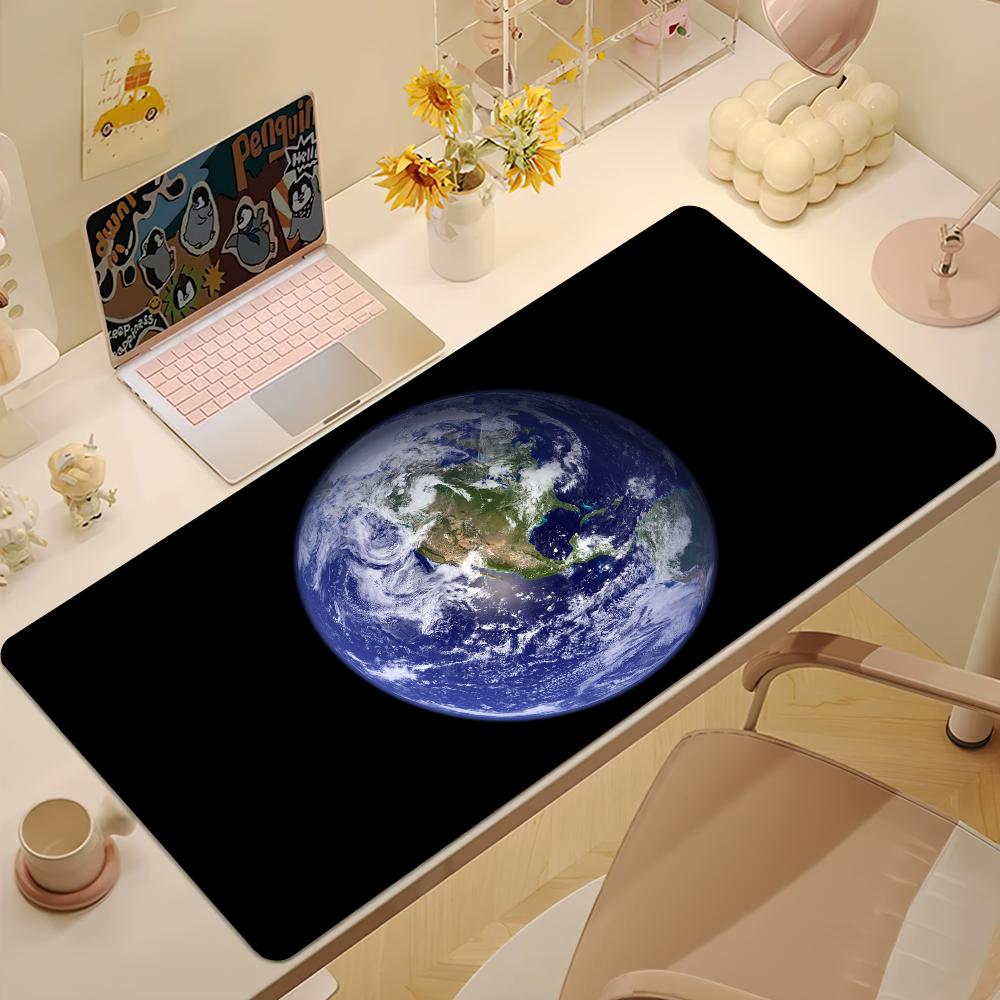 Space Nature From Space Earth Mouse Pad Desk Mat Large Nonslip Antifray Keyboard Ergonomic Office Rubber Pc Home Custom