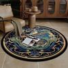 Китайский классический ковер для гостиной, круглый, в античном стиле, декоративный напольный коврик, домашний, для кабинета, противоскользящий напольный коврик