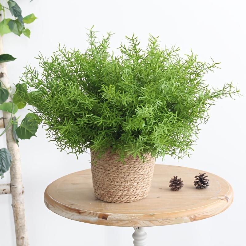 Large Artificial Rosemary Stems Fake Rosemary Branches Water Grass Greenery Plants Faux Plastic Shrubs for Home Office Garden