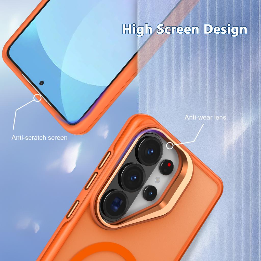 New Matte Clear With Holder Magnetic Case For Samsung Galaxy S26 S25 S24 Ultra Plus Edge S25FE A56 A36 A26 A16 A06 A17 A07 Cover