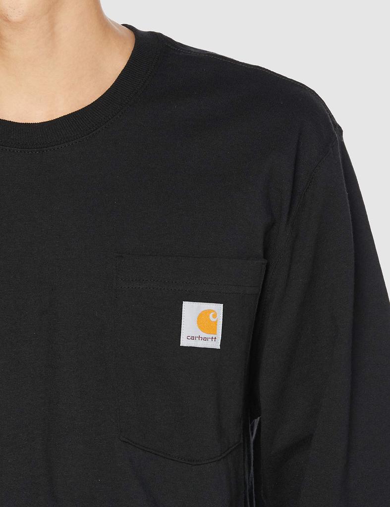 Футболка с длинным рукавом и карманом ЧЕРНАЯ L [Carhartt] [item]