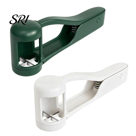 Fast Fruit Slicer Grape And Cherry Tomato with Stainless Steel Blade, Handheld Easy Cutter for Kids Snacks, Quick Prep Tool, Family Kitchen
