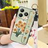 Soft Case Back Cover Phone Case For Realme C63 4G/C61 4G Wrist Strap Lanyard Protective Wristband Oil Painting Anti-dust