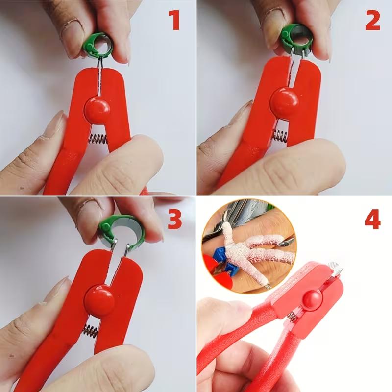 1 шт. Клещи для открытых ножных колец Птичьи ножные кольца Для идентификации Голуби Зяблики Горлицы Неразлучники Перепела Садовые аксессуары