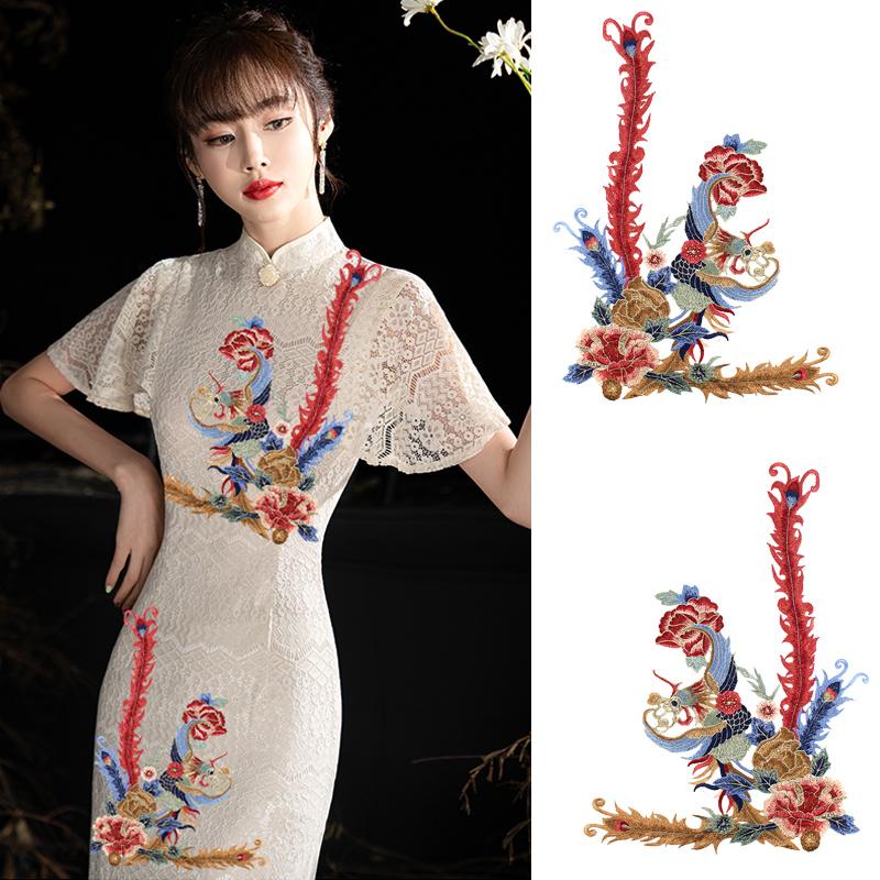 Вышитые нашивки Phoenix для одежды Sew on Embroidery Parches Ropa