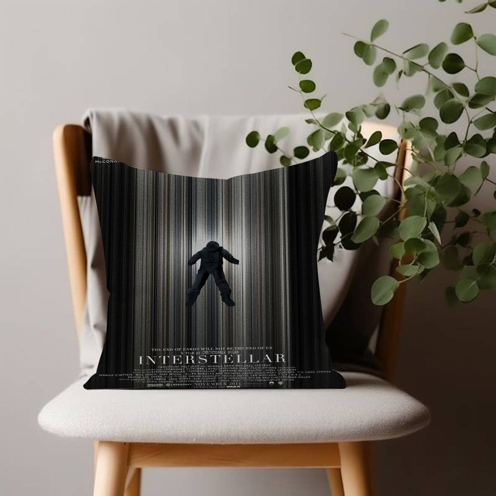 Interstellar Movie Cushion Cover Inches Farmhouse Decor Home Throw Pillow Covers for Couch Decorations