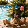 Decorative Hanging Charms Ocean Advent Calendars 2026, Marine Themed 24 Days Christmas Countdown Calendar, Sea Creature Ornaments 2D Acrylic