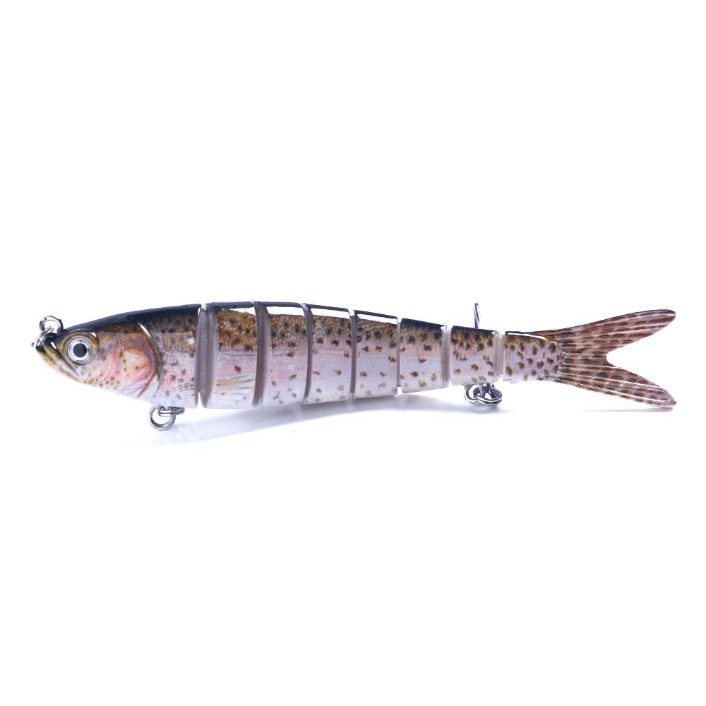 Fishing Lures for Bass Trout Multi Jointed Swimbait Slow Sinking Bionic Swimming Lures Bass Freshwater Saltwater Bass Lifelike