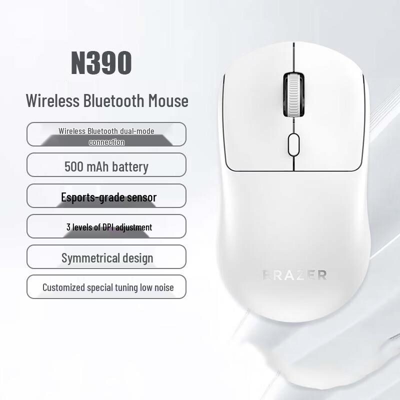 Lenovo N390 Эргономичная Бесшумная Беспроводная Мышь