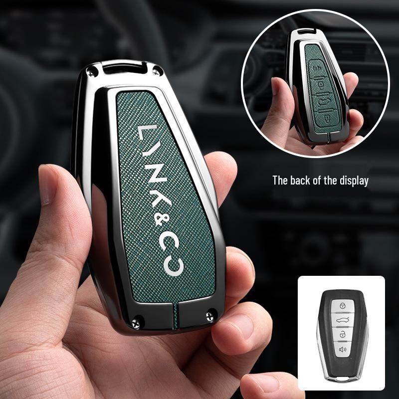 Защитная крышка для ключа Lynk & Co 03: Высококачественная креативная мужская ракушка и пряжка (Модель 2024 года)