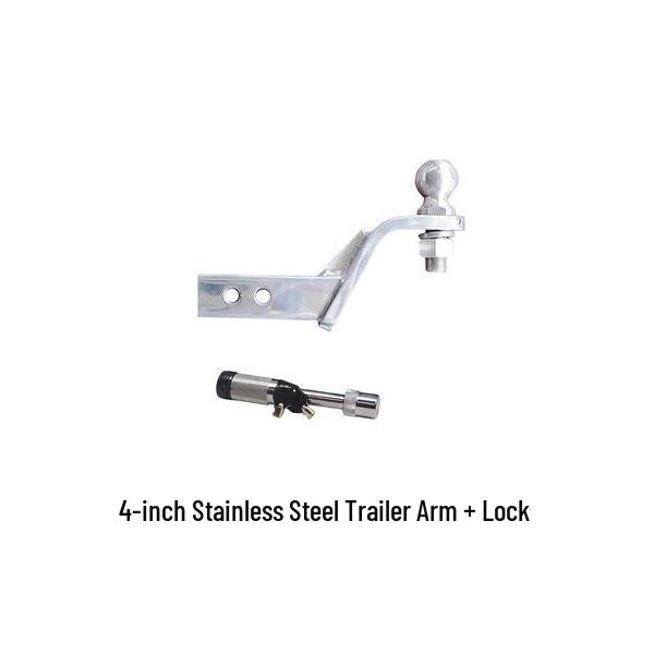 Compatible BYD U8 Trailer Hitch Wiring for Towing RVs, Motorcycles, Boats; Rear Bumper Anti-Collision Hook with Square Hole