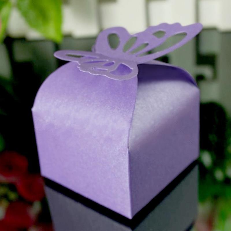 Детский душ, коробка конфет с бабочкой, вечерние украшения, упаковочная коробка, свадебные подарочные коробки, 10 шт., сделай сам, ручная работа