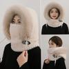 Windproof Hat for Women, Autumn and Winter Cycling, Keeping Warm and Ear Protecting. Outdoor One-piece Hood, Plush Scarf Mask