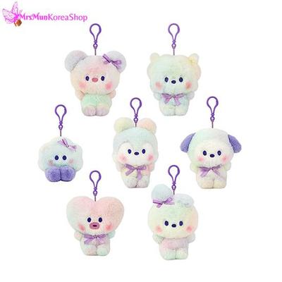 BT21 Брелок для ключей с куклой Минини Радуга