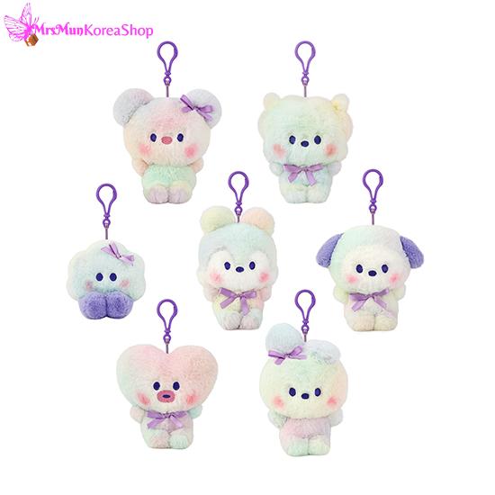 BT21 Брелок для ключей с куклой Минини Радуга