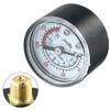Air Compressor Hydraulic Fluid Pressure Gauge Male Thread Bottom